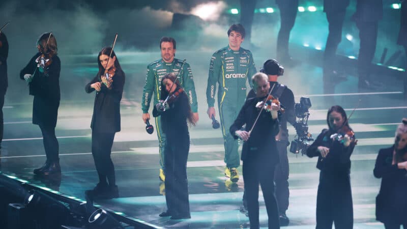 Violins for the Aston Martin drivers